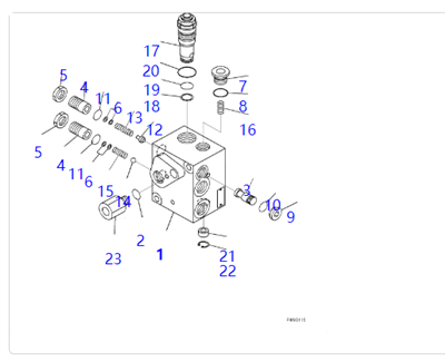 421-43-37300 НАПРАВЛЯЮЩИЙ КЛАПАН для Komatsu Wa500-6